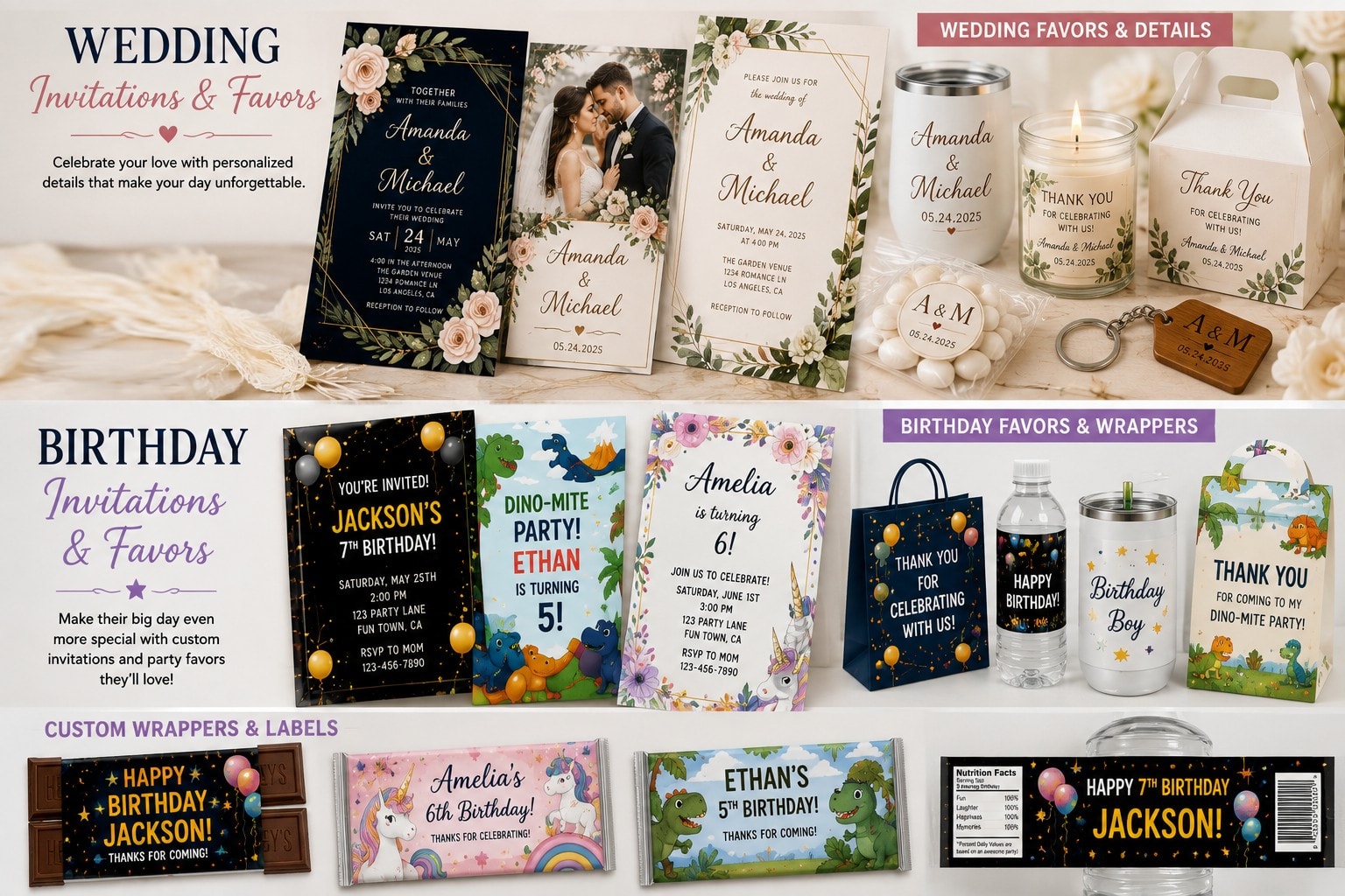 Beautiful personalized gift wrapping